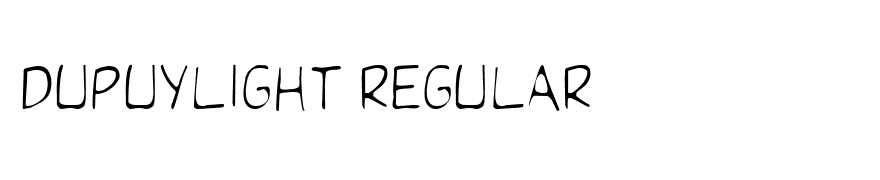 DupuyLight Regular