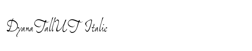 DyanaTallUT Italic