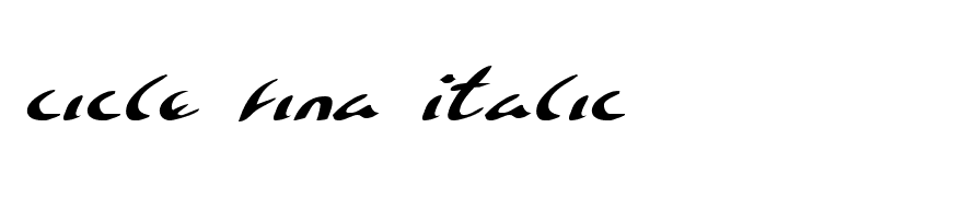 Eagleclaw Expanded Italic