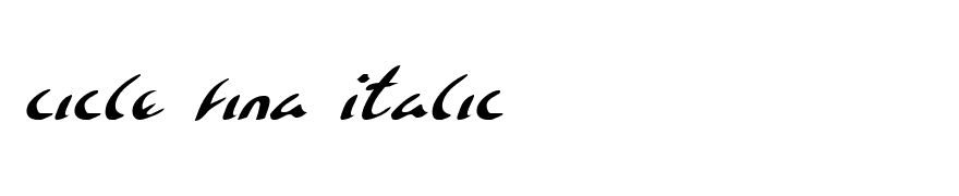 Eagleclaw Italic