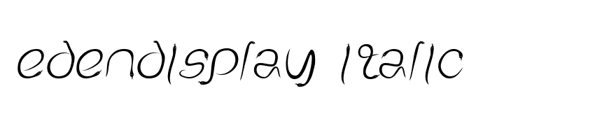 EdenDisplay Italic