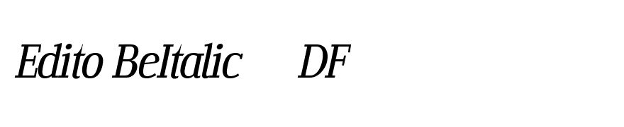 Edito BeItalic PDF