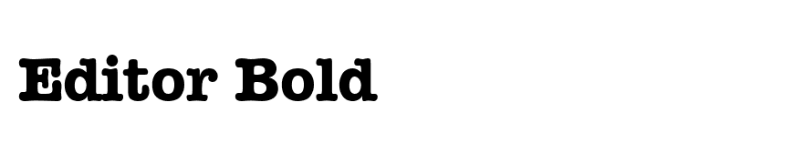 Editor Bold