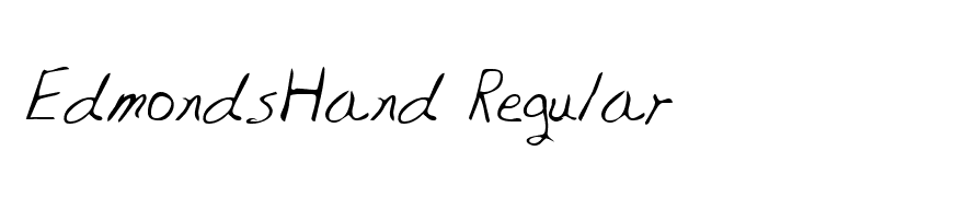 EdmondsHand Regular