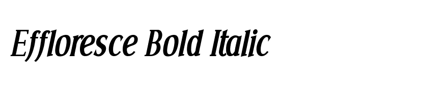 Effloresce Bold Italic