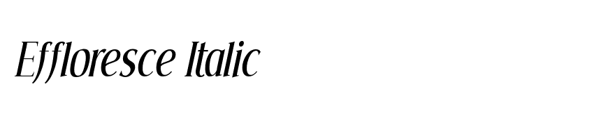 Effloresce Italic