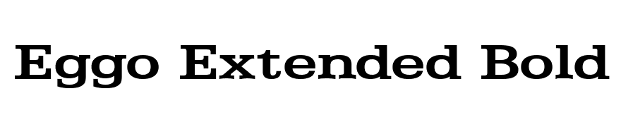 Eggo Extended Bold