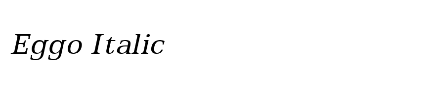 Eggo Italic