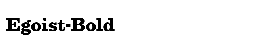 Egoist-Bold