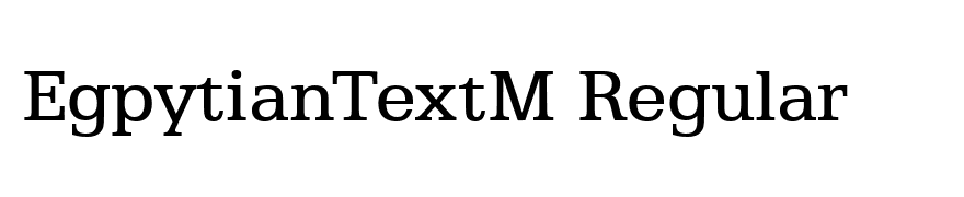 EgpytianTextM Regular