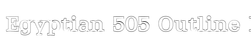 Egyptian 505 Outline Regular
