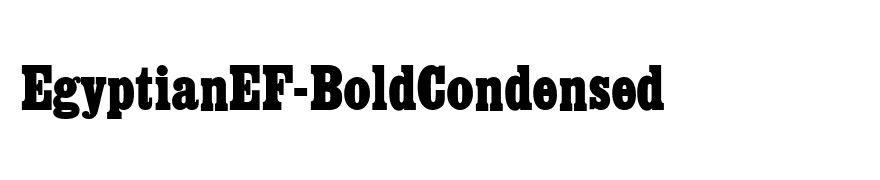 EgyptianEF-BoldCondensed