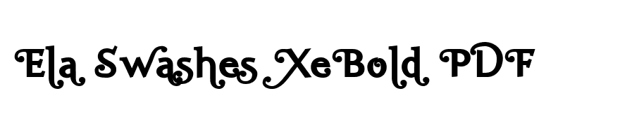 Ela Swashes XeBold PDF