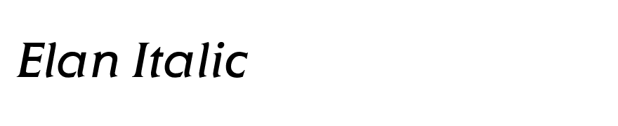 Elan Italic