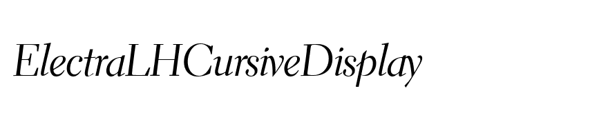 ElectraLHCursiveDisplay