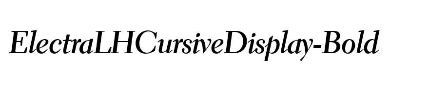 ElectraLHCursiveDisplay-Bold