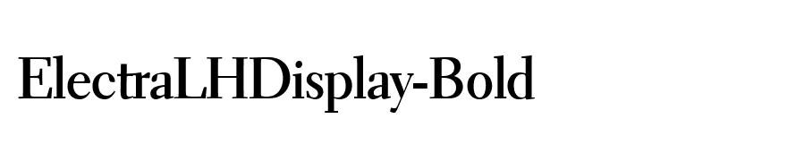 ElectraLHDisplay-Bold