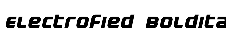 Electrofied BoldItalic