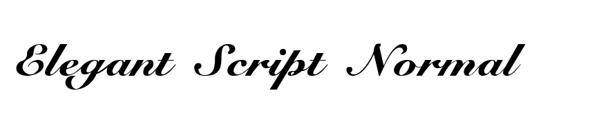 Elegant Script Normal