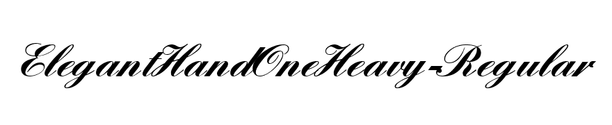 ElegantHandOneHeavy-Regular