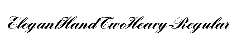 ElegantHandTwoHeavy-Regular