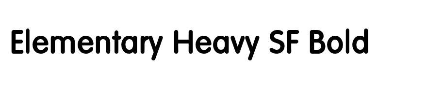 Elementary Heavy SF Bold
