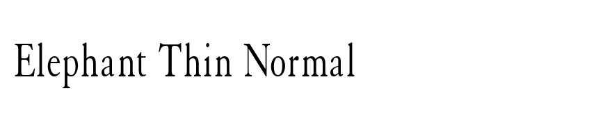Elephant Thin Normal