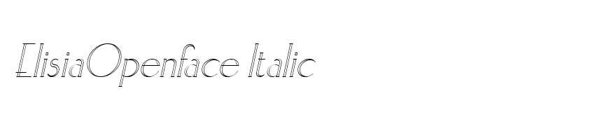 ElisiaOpenface Italic