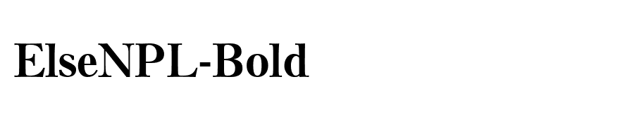 ElseNPL-Bold
