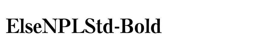 ElseNPLStd-Bold