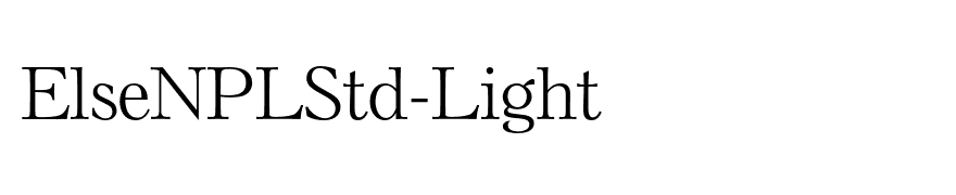 ElseNPLStd-Light