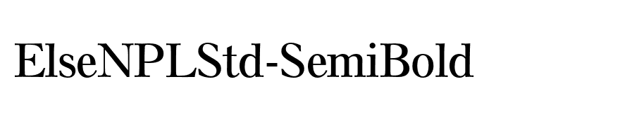 ElseNPLStd-SemiBold
