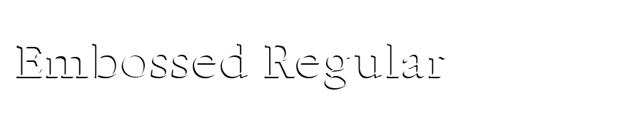 Embossed Regular
