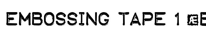 Embossing Tape 1 (BRK)