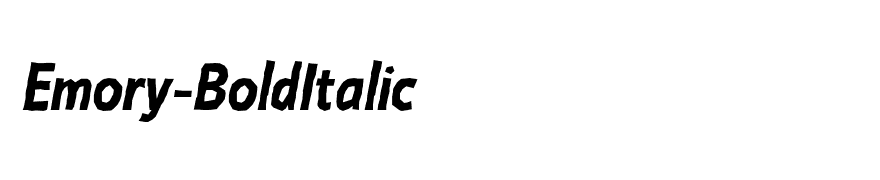 Emory-BoldItalic