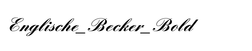Englische_Becker_Bold