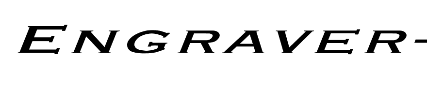 Engraver-Light Ex Bold Italic