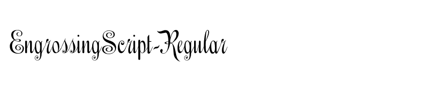 EngrossingScript-Regular