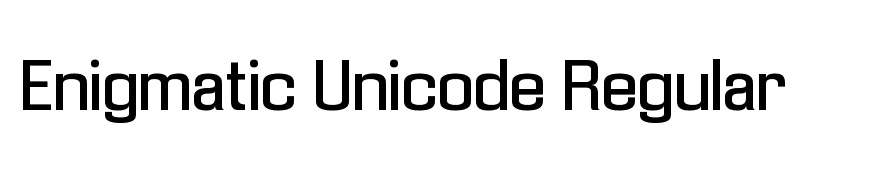 Enigmatic Unicode Regular