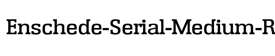 Enschede-Serial-Medium-Regular