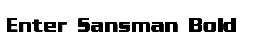 Enter Sansman Bold