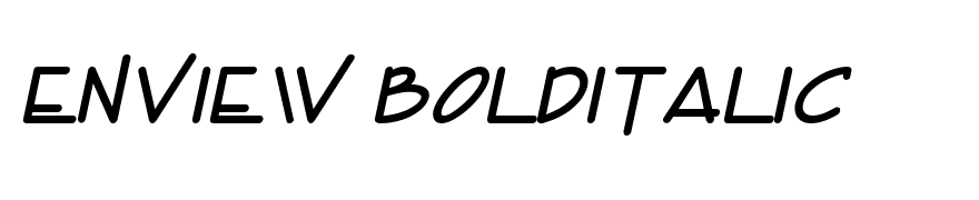 Enview BoldItalic