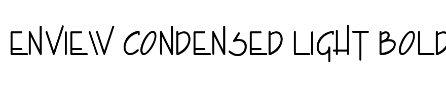 Enview Condensed Light Bold