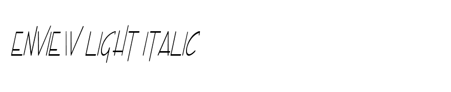 Enview Light Italic