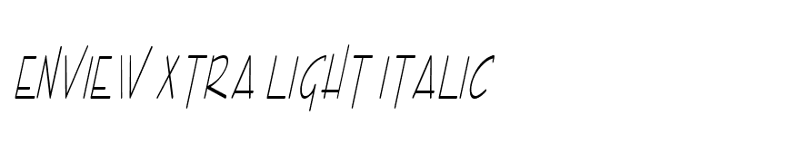 Enview Xtra Light Italic