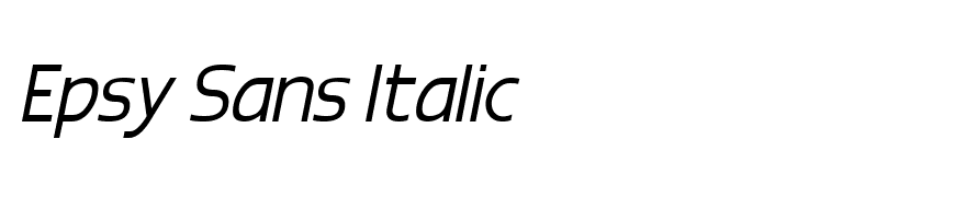Epsy Sans Italic