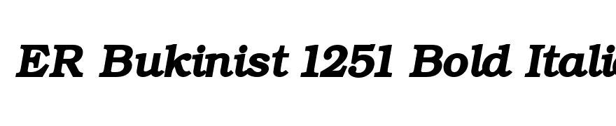 ER Bukinist 1251 Bold Italic