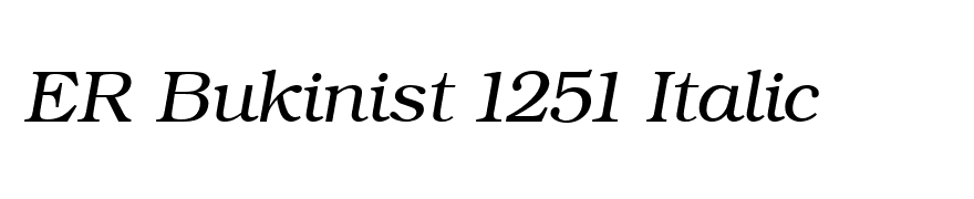 ER Bukinist 1251 Italic