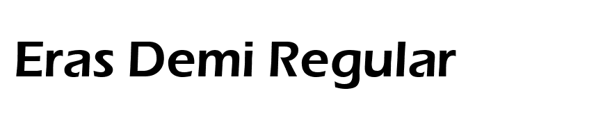 Eras Demi Regular
