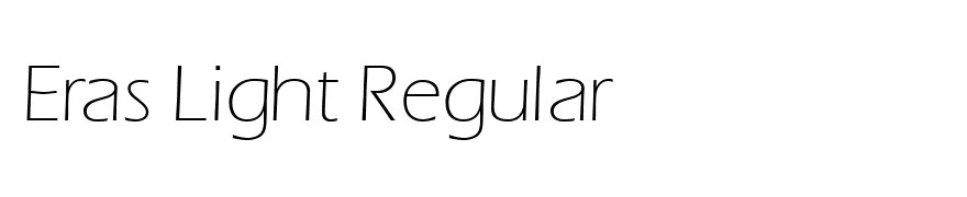 Eras Light Regular
